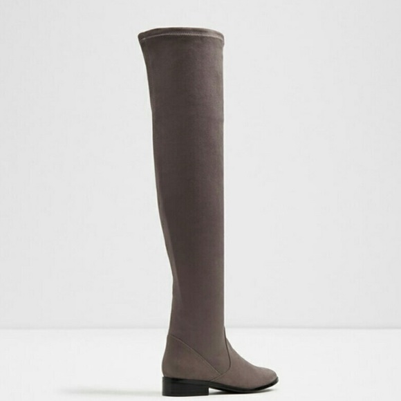 Aldo Shoes - Aldo Elinna Suede Over-the-knee Boots In Light Brown. Size 8.
